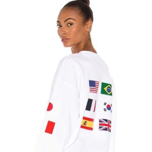 Nike Flag Pack Crew Sweatshirt, seen on Kristin Cavallarri XS